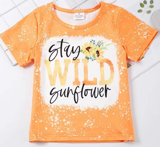 Stay “WILD” Sunflower T-Shirt