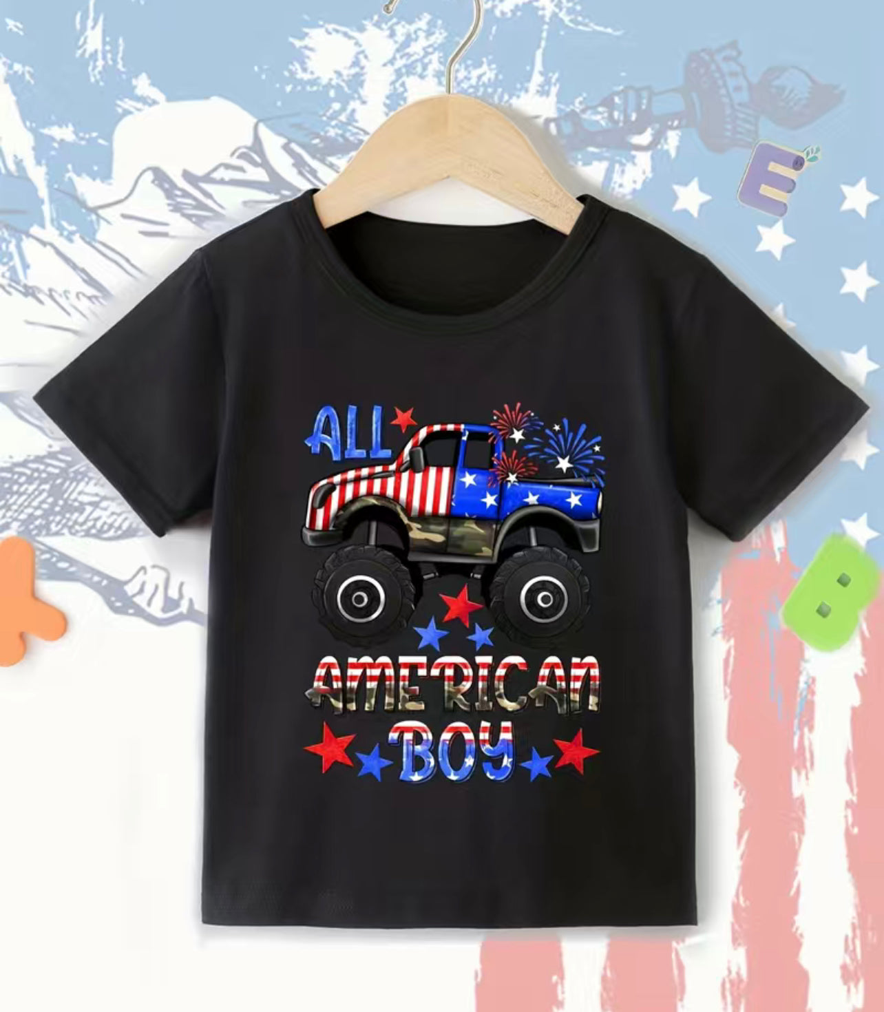 All American Boy T-Shirt (Black)