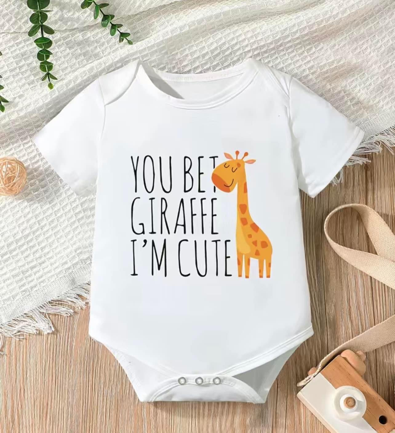 White Giraffe Onesie